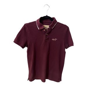 Men’s Hollister S Mauve Polo Shirt Short Sleeve.
